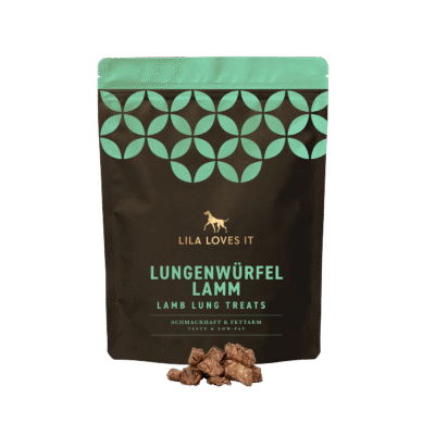 Produktbild der Lungenwürfel Lamm von LILA LOVES IT im 250 g Beutel