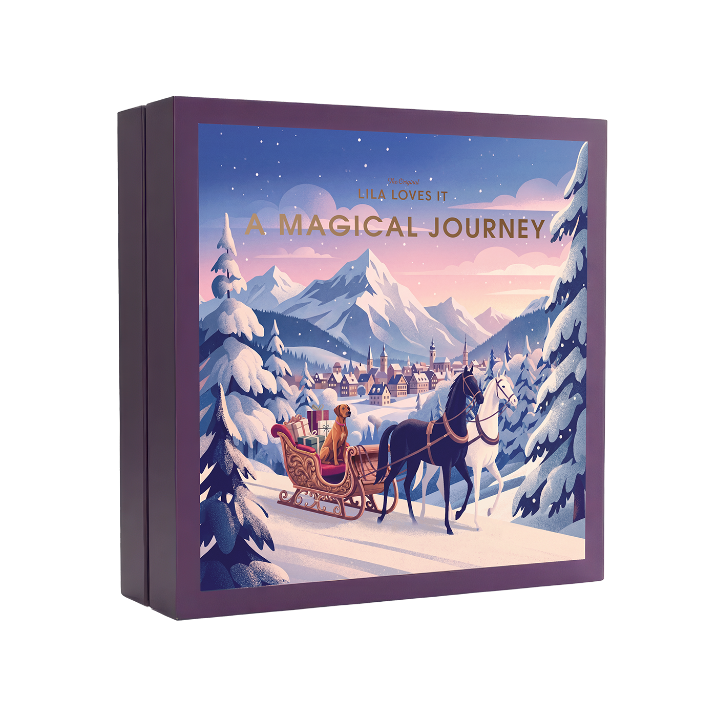 Adventskalender-mockup-2026-new Hunde Adventskalender der Marke LILA LOVES IT aus dem Jahr 2026 mit liebevoller Illustration.