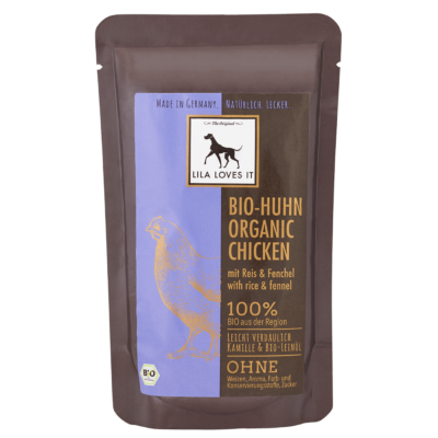 Bio-Huhn mit Reis & Fenchel - 150 g Beutel