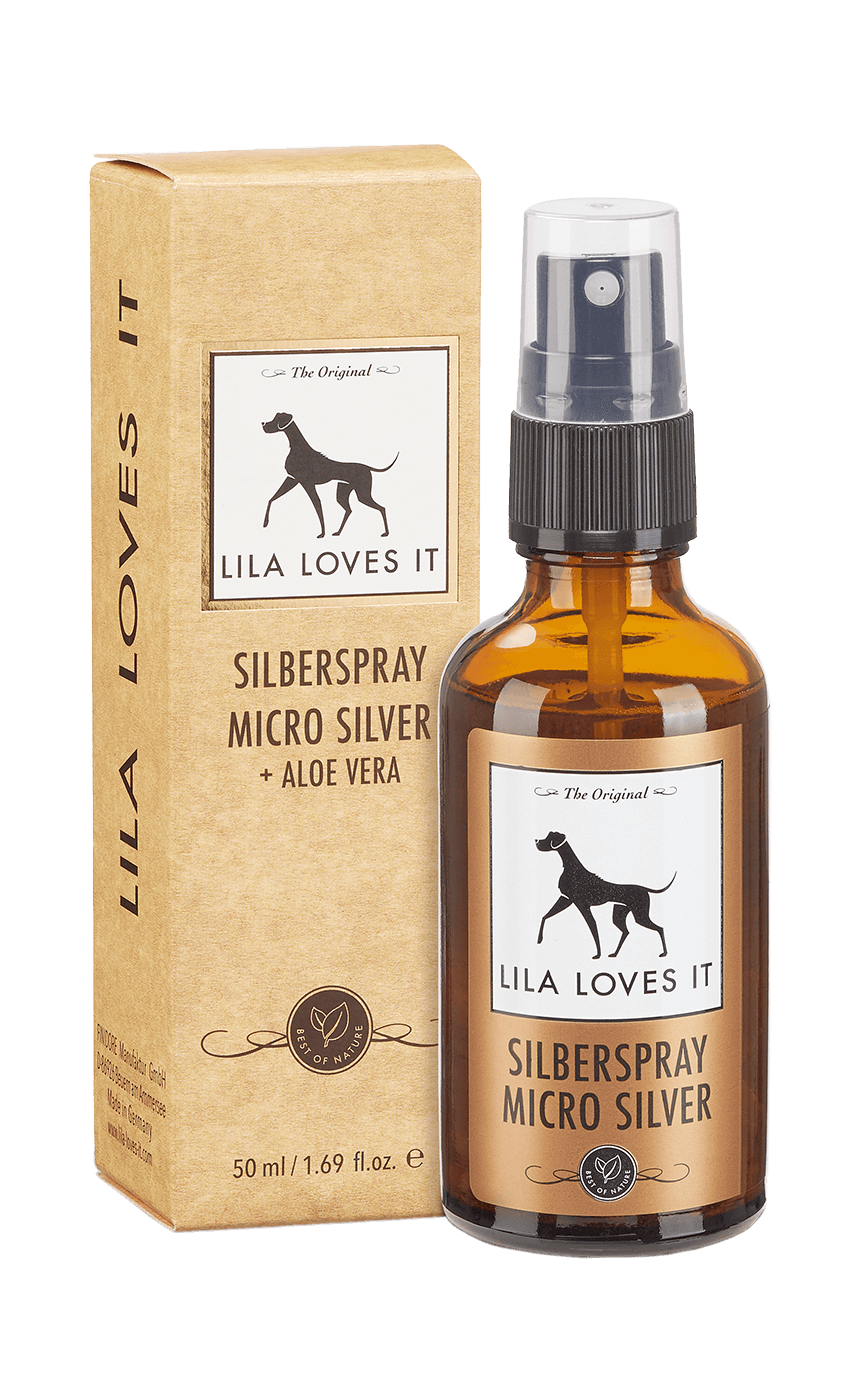 Wund und Juckreiz behandelndes Silberspray für Hunde mit Mikro Silber von Lila Loves It