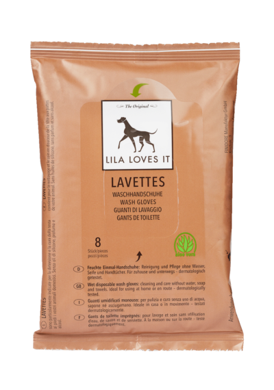 Lavettes Waschhandschuhe für Hunde