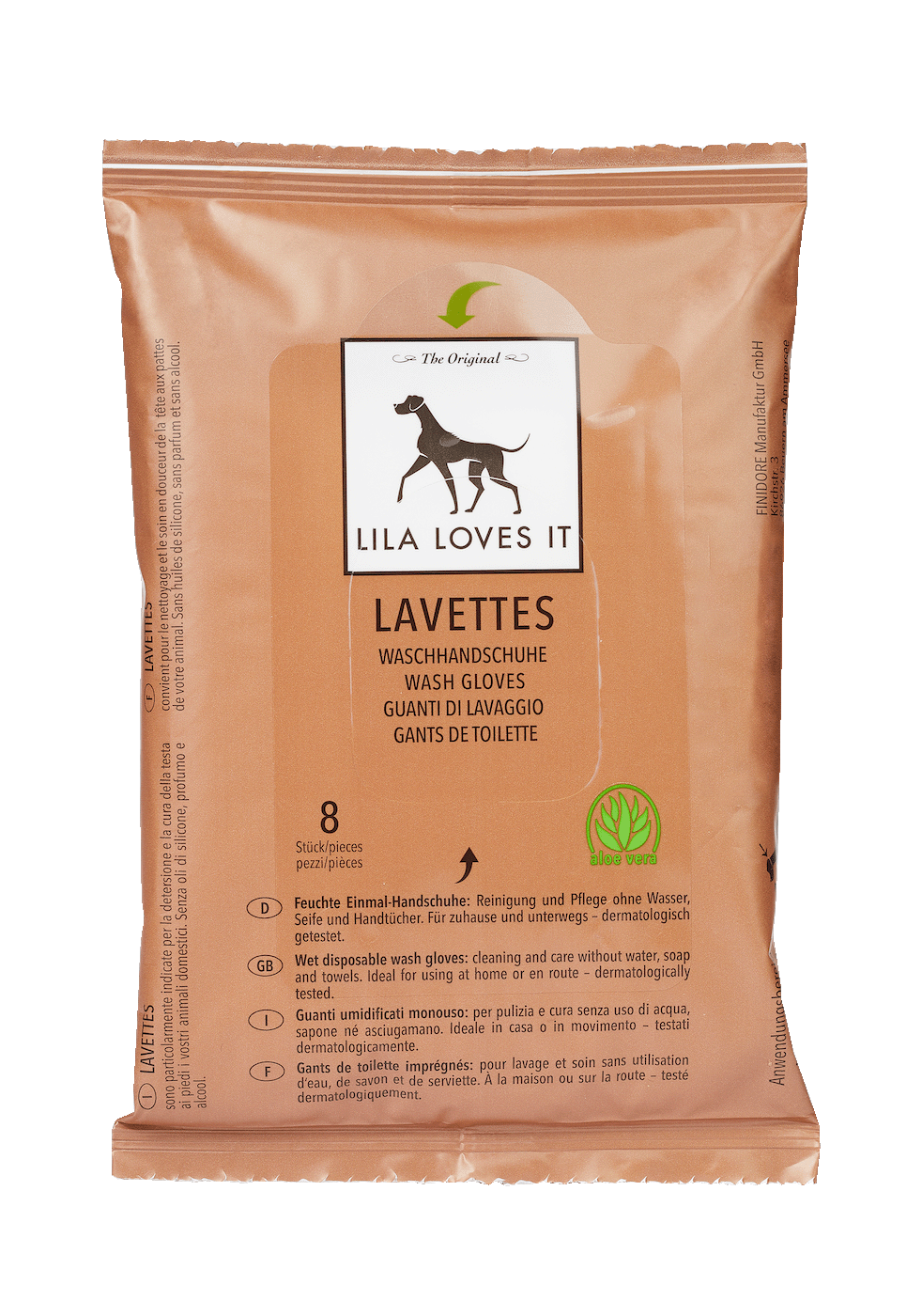 Lavettes Waschhandschuhe für Hunde